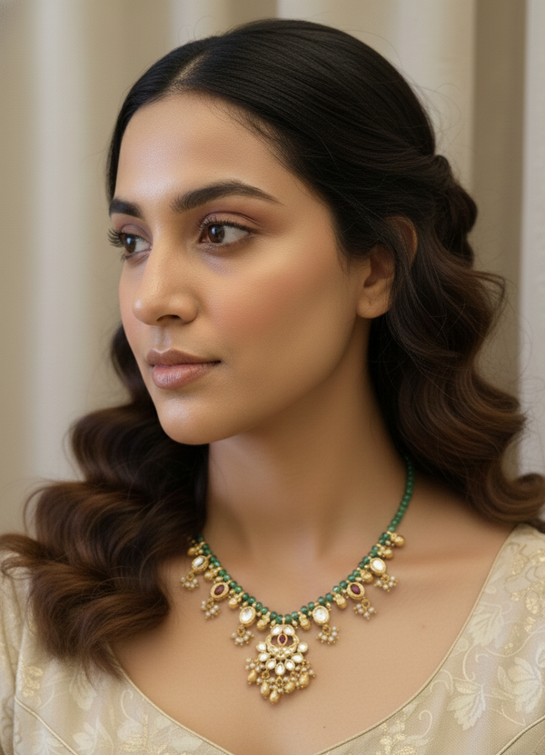 Multicolor Giniya Heritage Antique Necklace