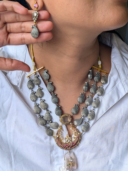 Dual Tone Maheshwari Set