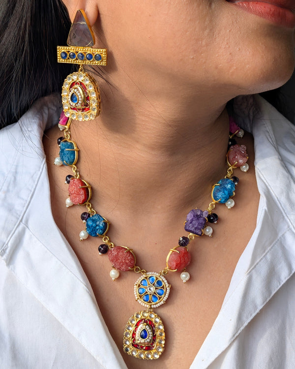 Multicolor Ojasvi Pachi Kundan Set