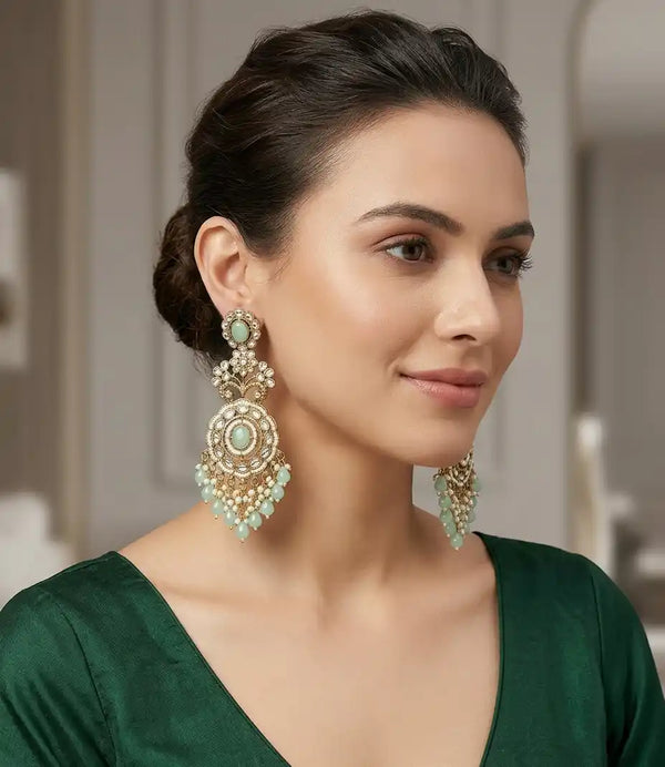 Green Riyanna Chandbalis